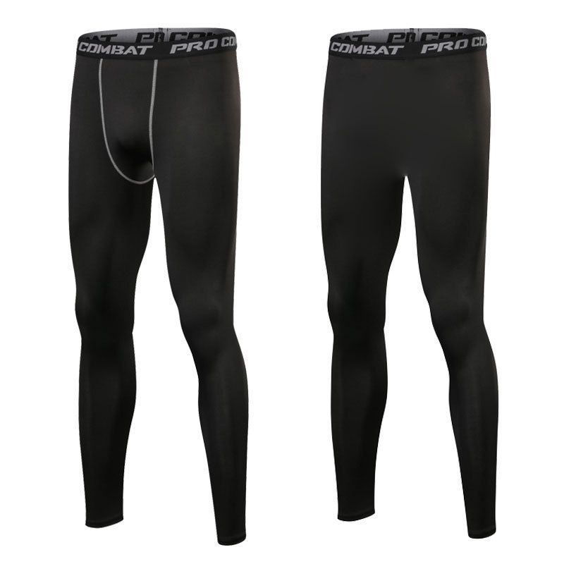 Pro Sports Tights for Men, Fitness, Basketball, Running Training, High Elasticity, Quick-Drying, Compression Pants for Jogging