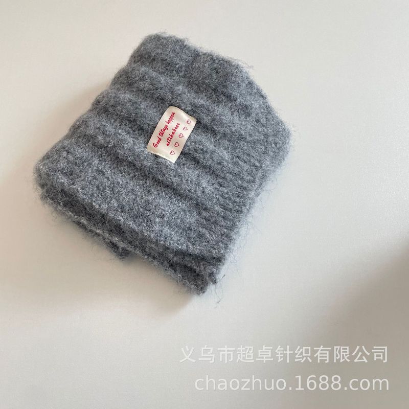 秋冬儿童毛线帽保暖户外男童女童显白针织复古麻花帽子围巾|undefined