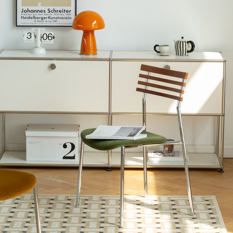 Vintage Nordic Modern Internet Celebrity Backrest Chair Retro Designer Chair Home Simple Light Luxury Solid Wood Dining Chair