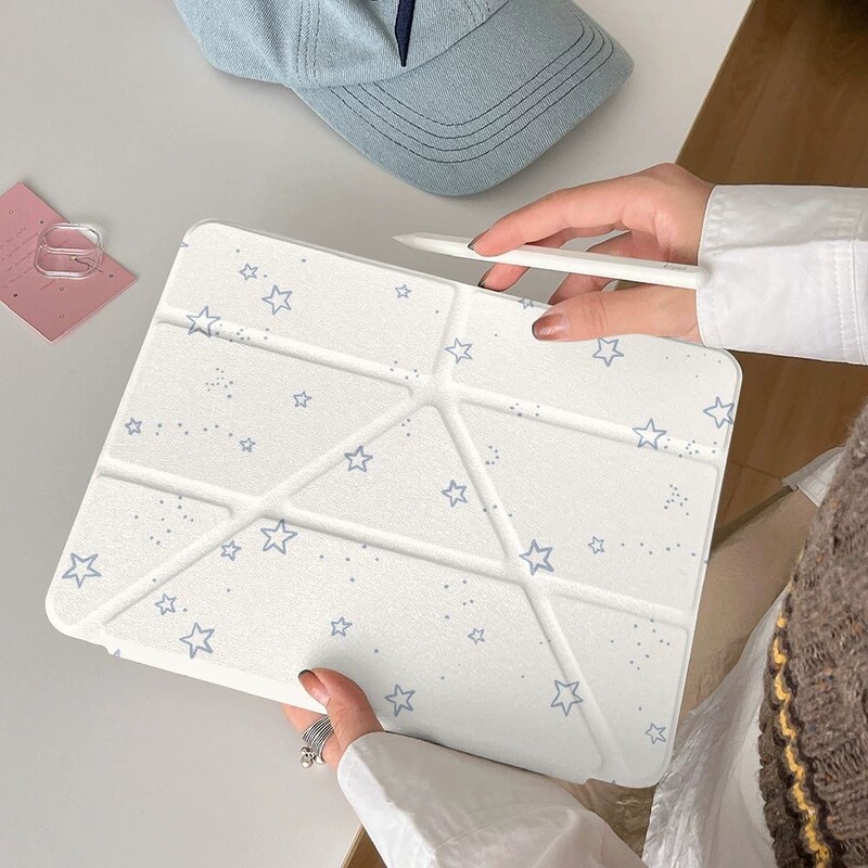 Suitable for iPad Pro 11 Splash Star Y Foldableing Tablet Protective Case Acrylic iPad Pro13 Simple