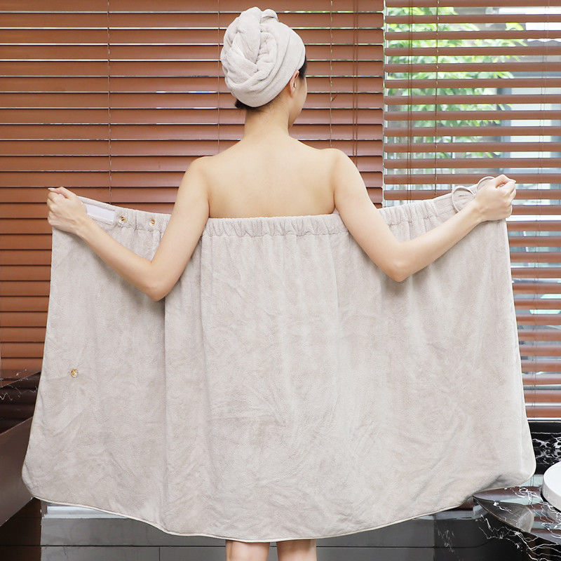 목욕 타월 목욕 치마 여성은 두꺼운 초대형 목욕 가운 흡수제 헤어 프리 뷰티 살롱 학생 유방 포장 튜브 목욕 타월 옷을 입을 수 있습니다.