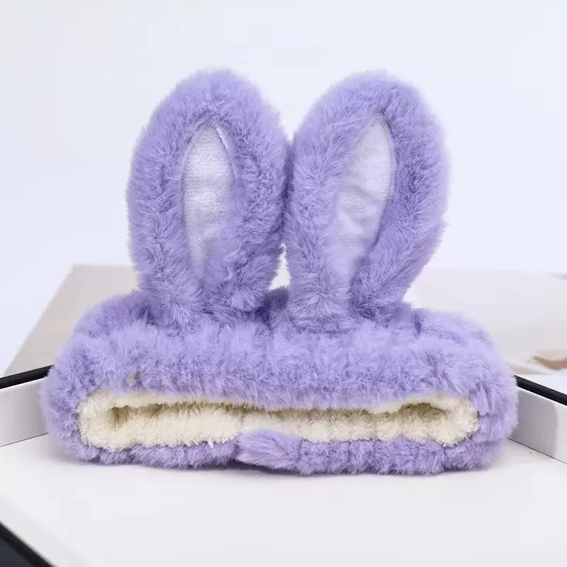 Caricatura verde rana correa de cabello mujer nuevo lindo gran ojo correa de cabello lavar la cara correa de cabello máscara de Navidad tocado