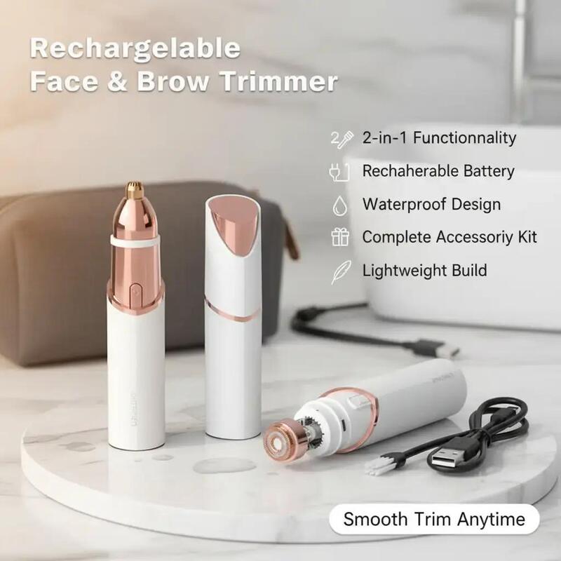 Waterproof Electric Facial Eyebrow Trimmer Multifunctional Hair Removal Device Women's Shaver Beauty Care Tool