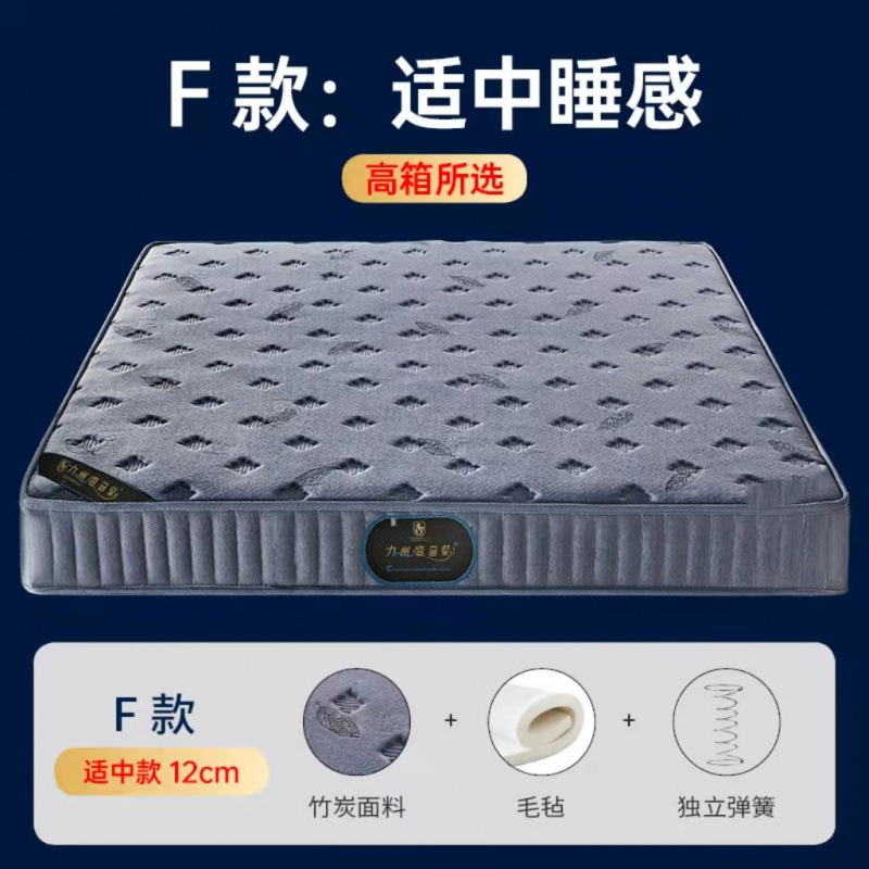独立弹簧床垫超软床垫硬床垫超厚20CM家用席梦思床垫静音适老床垫|undefined
