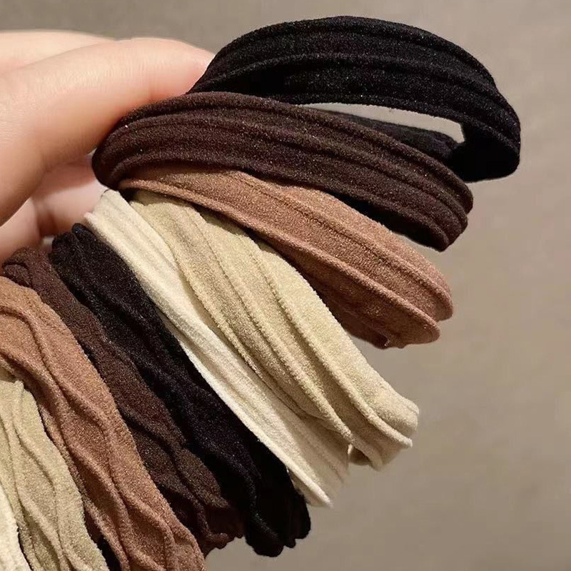 French Large Intestine Hair Tie for Women Spring Hair Tie Ponytail Head Rope High Elasticity and Durable Rubber Band Classy Head Accessories