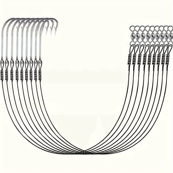 Cross-border fishing gear fishhook line group sea fishing barbed fishhook with ring and hole pipe to pay fishhook sea fishing line Asian hook line group