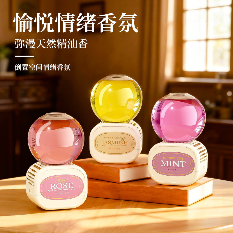 Crystal Ball Inverted Aromatherapy Diffuser for Bedroom, High-End Flameless Fragrance Ornament, Toilet Deodorizer, Long-Lasting Fragrance and Odor Removal Crystal Ball Inverted Aromatherapy Diffuser for Bedroom, High-End Flameless Fragrance Ornament, Toilet Deodorizer, Long-Lasting Fragrance and Odor Removal