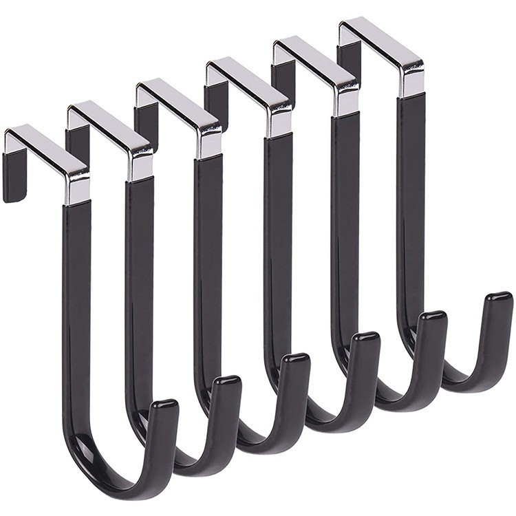 Gancho trasero de puerta sin clavos transfronterizo Gancho para ropa sin costuras impregnado de pegamento Gancho trasero de puerta de baño portátil