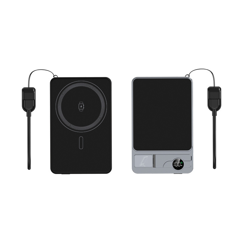 マグセーフ三合一外付け電池10000mah急速充電QI2.0マグネット充電宝は腕時計のイヤホンを充電することができます。|undefined