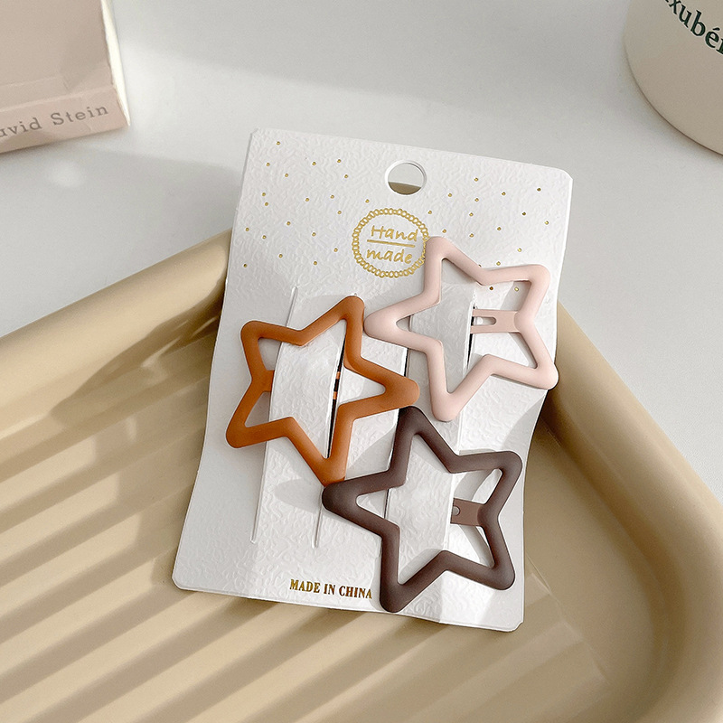 Otoño y invierno curry clip de pelo de boca de pato clip de cabello de mujer acabado de artefactos de alfabetización de la cara de la cabeza clip de ceja clip lateral