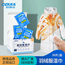 羽绒服清洁湿巾免洗一次性去油衣物去污湿巾纸便携独立装批发工厂