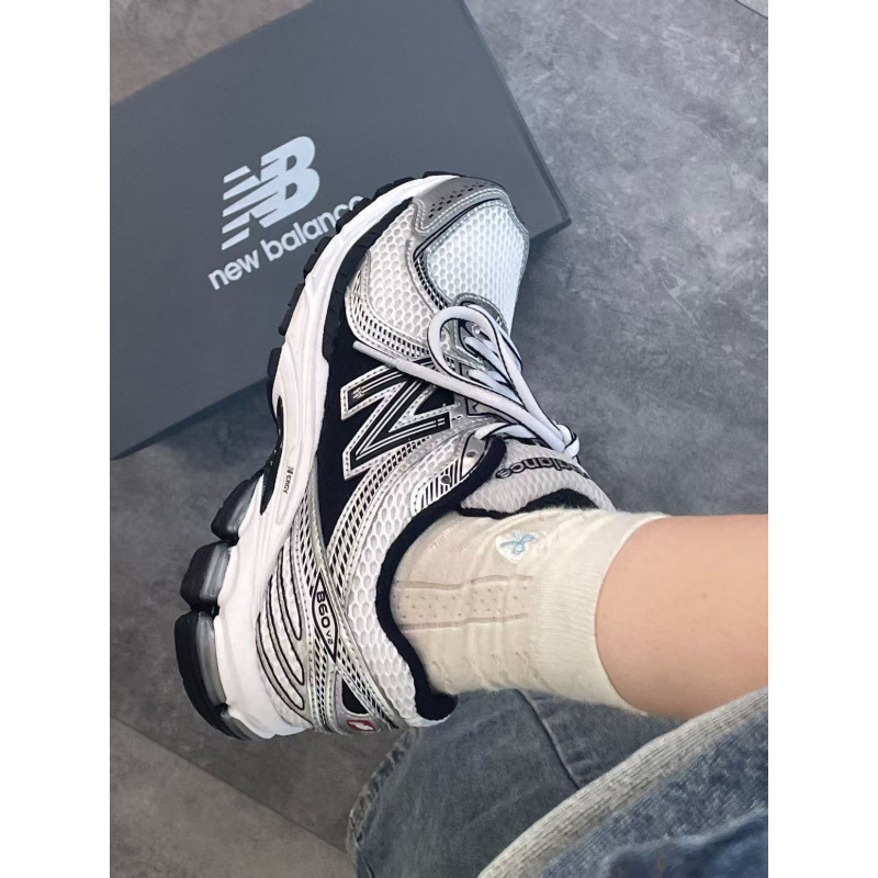 NB860v2机能风跑鞋大网眼鞋面双密度中底支撑耐磨增高复古运动鞋