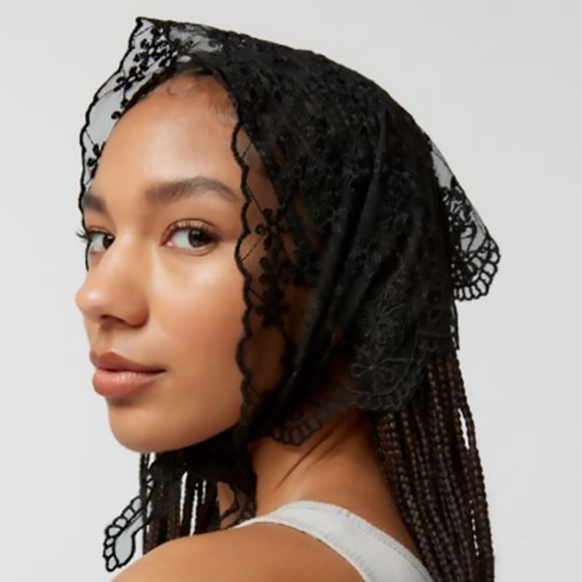 Lace summer thin universal fashionable fresh scarf