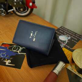 XIANG风新款蔚蓝男女通用蓝色卡包护照包实用零钱包配礼盒收纳袋