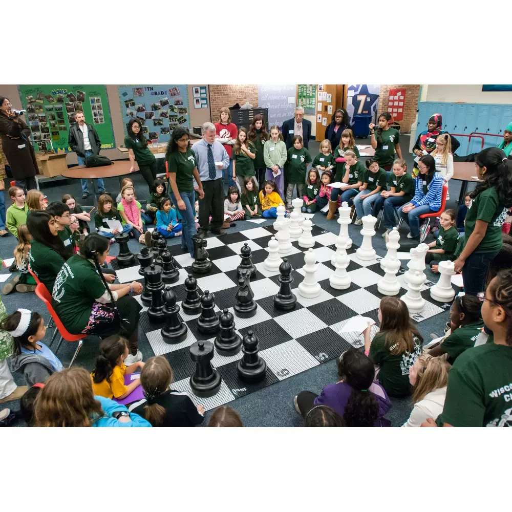 王高61CM户外巨型国际象棋Garden Chess Set 操场草坪公园使用