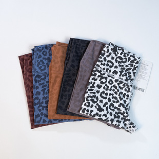 Leopard Print 2.0 Yoga Clothing Printed Women's High-Waisted Pants Nude Nylon Brushed Sports Leopard Print Tight Yoga Pants