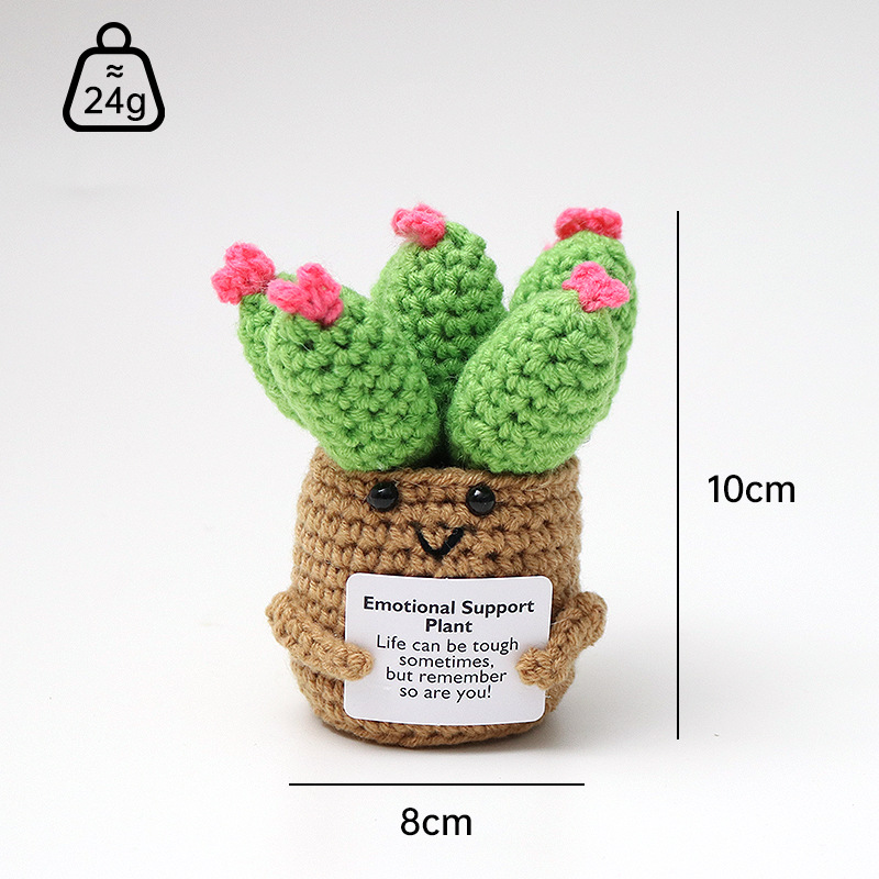 갈색 화분에 심은 새싹 녹색 즙이 많은 붉은 꽃 E 카드