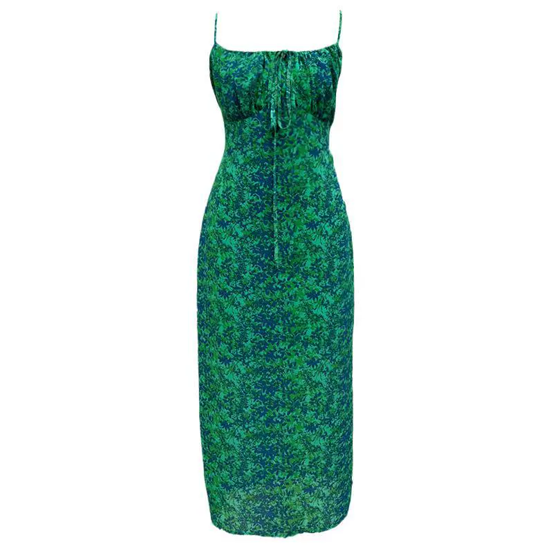 (Граница торговли) шифонное платье, плюс размер, floral print, акцент на бёдрах
