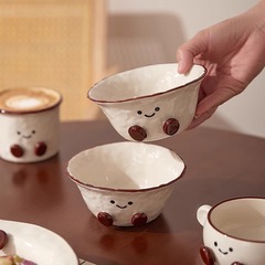 見た目もかわいくて太い足のクリエイティブな丼、麺鉢、スープボウル、ヨーグルトボウル、サラダボウル、フルーツボウル、小鉢
