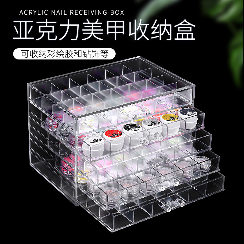 nail decoration with zircon