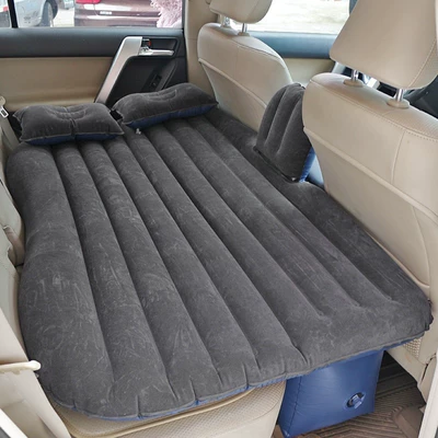 for Car Rear Seat Air – Vehicle-mounted inflatable bed - black-top-and-navy-blue-one-piece-with-stalls