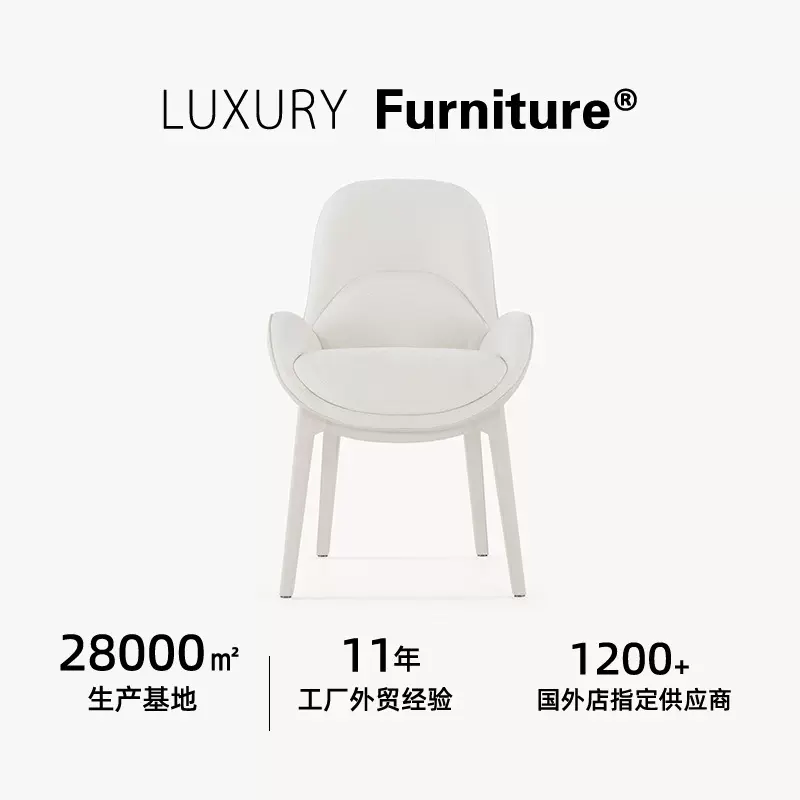 visionnaire2025新款豪华现代餐厅椅定制 广东佛山家具厂跨境专供
