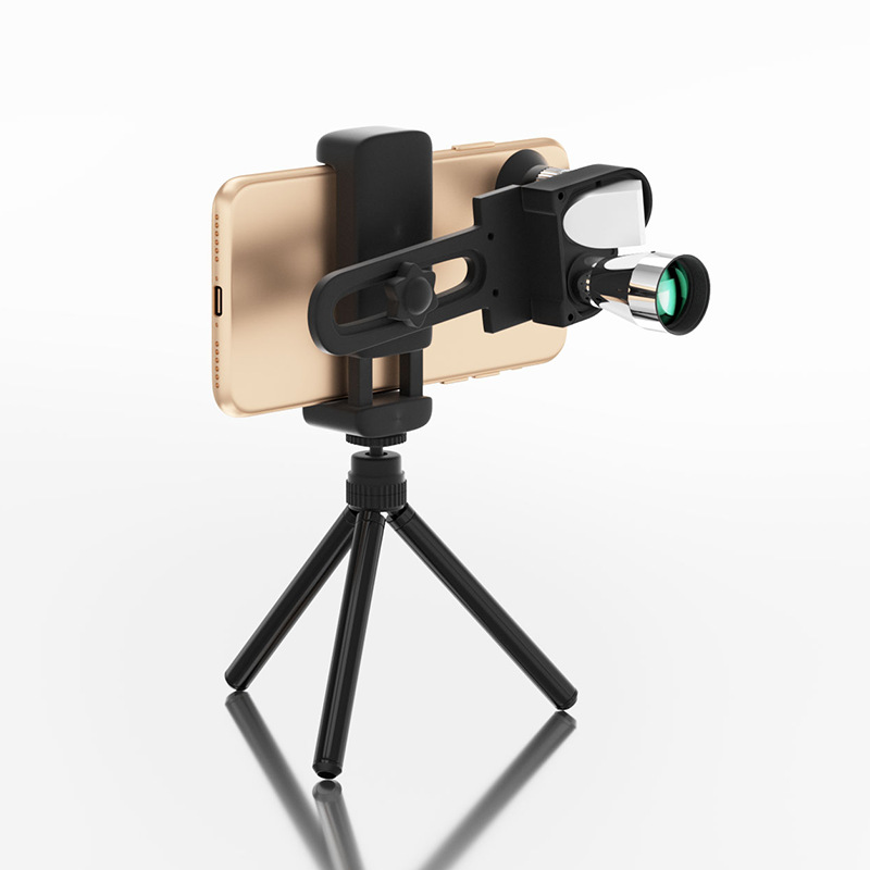 厂家一件代发迷你户外手持手机拍照跨境电商金属小拐角单筒望远镜详情8