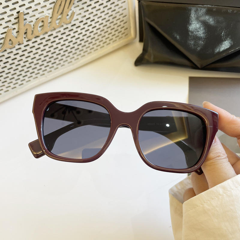 New Sunglasses Macaron Pink Sunglasses with Female Concave Shape for Photography, UV Resistant and High-end Feel, Instagram Sunglasses_voghion.com