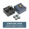 Impression blue leather bag travel set-Yahei