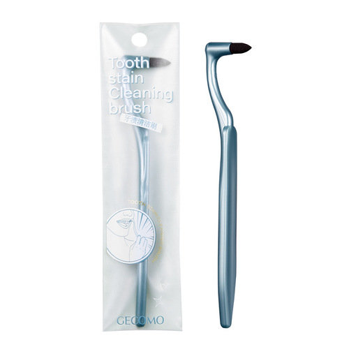 GECOMO Teeth Stain Cleaning Brush Teeth Cleaning Teeth Stains and Tartar Deeply cleans the mouth without damaging teeth L-shaped brush head