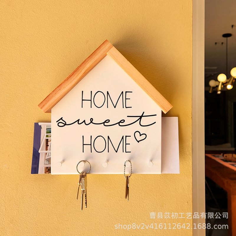 木製キー収納ラック、家の玄関の壁収納ラック、コート、帽子、メガネの壁掛けオーガナイザー|undefined