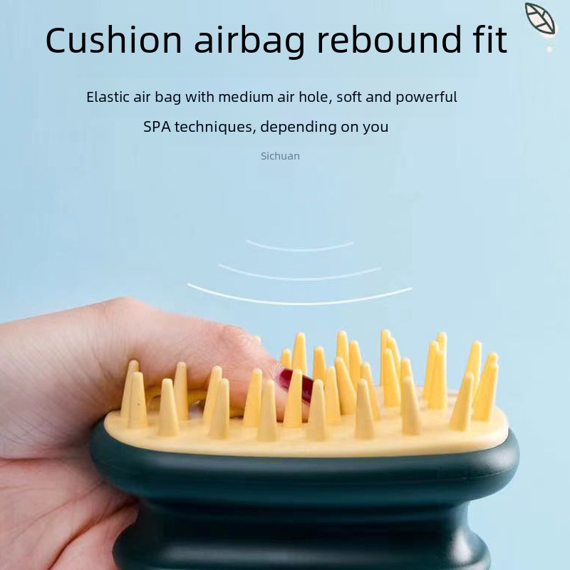 Silicone bath brush massage brush for children, gentle on the skin, head massage brush with cushion, adult cleaning, wholesale