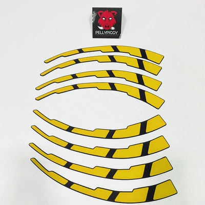 Pvc Soft Rubber Tire — Other Automotive Exterior Supplies - yellow-conjoined-sequence-blade