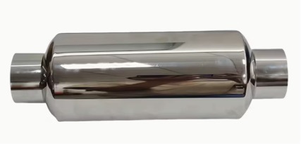 Car exhaust tip stainless steel muffler universal exhaust pipe modification silver single outlet exhaust tip cover wholesale