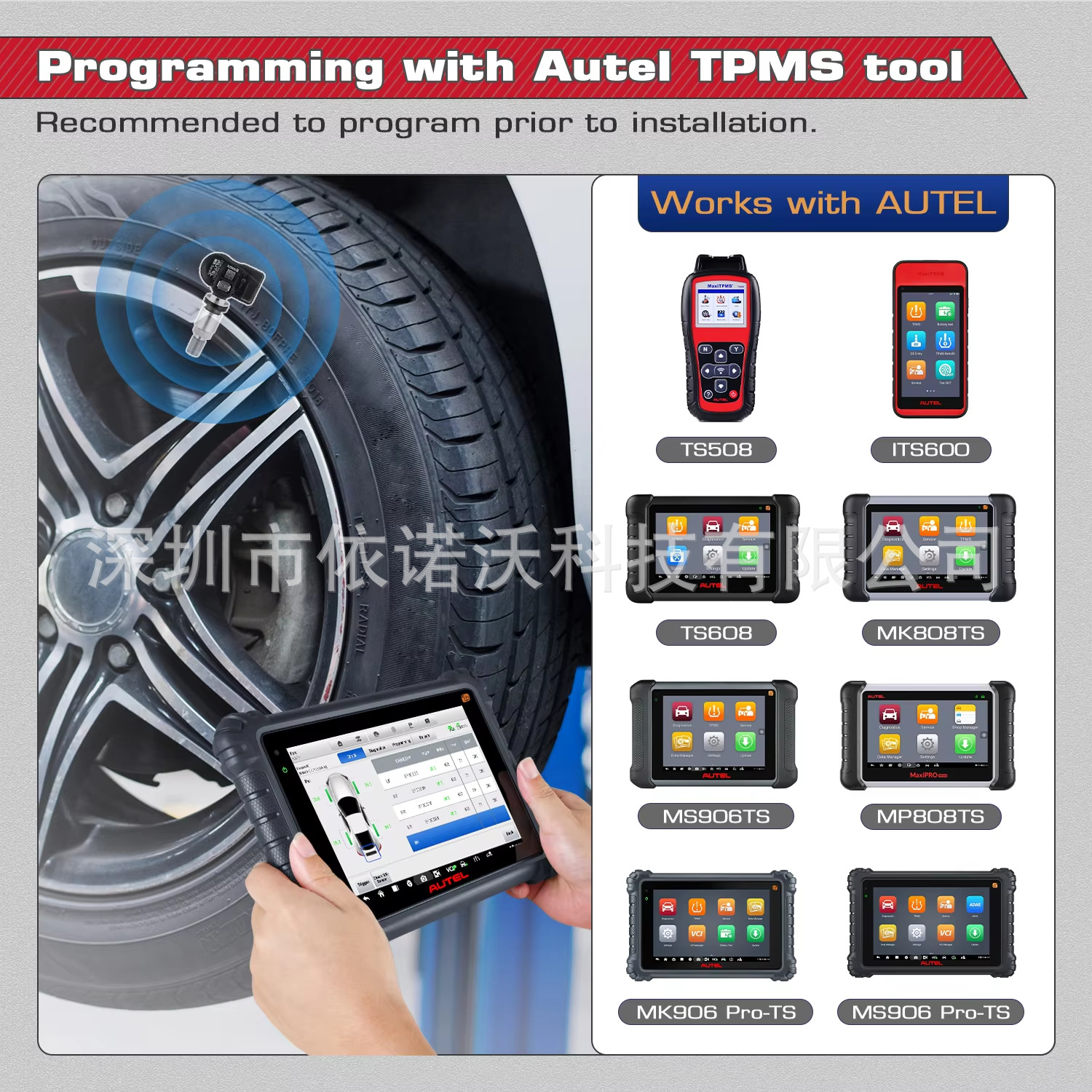Autel MX-Sensor Tire Pressure Monitoring Sensor 315MHz+433MHz 2-in-1 Overseas Version
