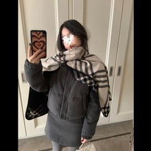 新年灰色毛呢棉服半身裙两件套韩系加厚冬款新款棉衣套装
