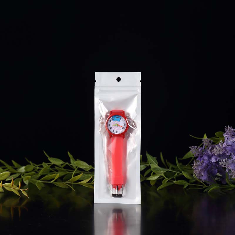 Jewelry packaging bag, white pearlescent film yin and yang bone bag, mobile phone case, data cable, transparent plastic ziplock bag, fishing gear bag