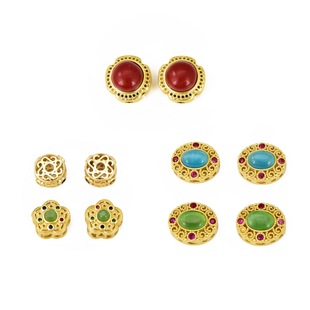 18k����ŷ������ʯ�ʯdiy�Ʒ����U�ո����ϼt��������