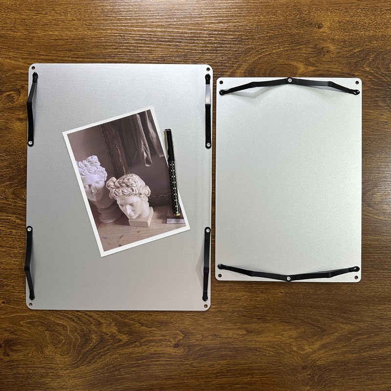 Carpeta de tablero de aluminio A4 clip de tablero de escritura A3 al aire libre esbozo de arte 8K simple piano tablero de clipboard