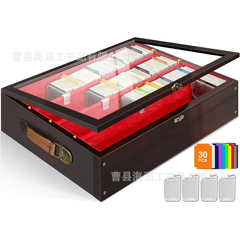 Деревянная коробка для хранения карт раскладушка прозрачная деревянная коробка для карт звезда коробка для сбора карт коробка для хранения карт