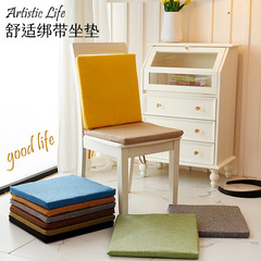 Thick Household Cotton Linen Fabric Chair Cushion Foam Chair Cushion Anti-slip Dining Room Chair Cushion Manufacturer