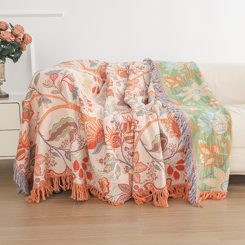 Sofa Cushion, Universal for All Seasons, Non-Slip Sofa Cover, Simple Dust-Proof Backrest Cover, Large Multi-Functional Blanket