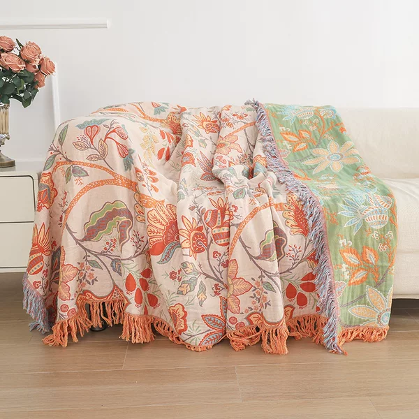 Sofa Cushion, Universal for All Seasons, Non-Slip Sofa Cover, Simple Dust-Proof Backrest Cover, Large Multi-Functional Blanket