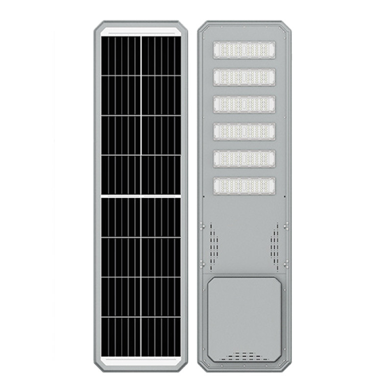 Luz de calle solar integrada transfronteriza Luz de inducción impermeable al aire libre Cabeza de lámpara de carretera de ingeniería solar de alta potencia led