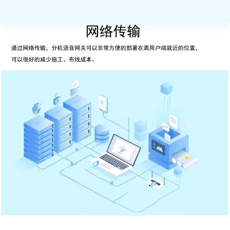 Guowei IP Voice Gateway HB100-8S Internet Phone 8 Prophone Protocolo SIP Puerta de enlace IAD Transferencia SIP