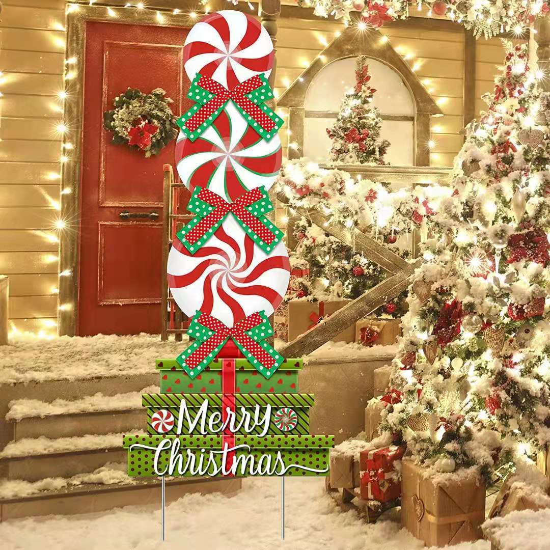 新款复活节万圣节地插排毕业庭院装饰插牌中空板户外花园草坪标志