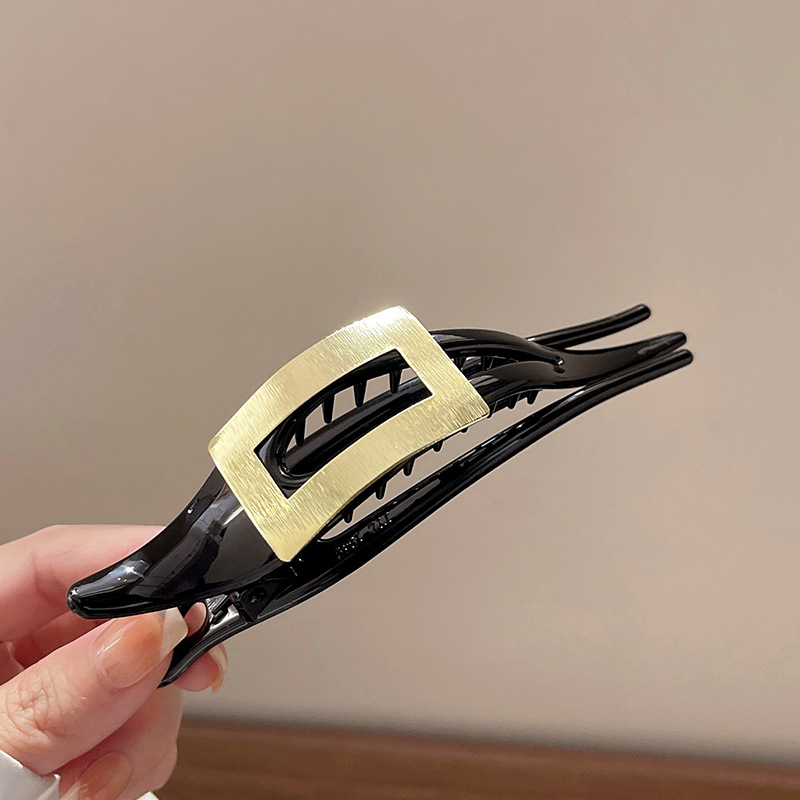 Streetwear Color Block Plastic Metal Hair Clip display picture 5