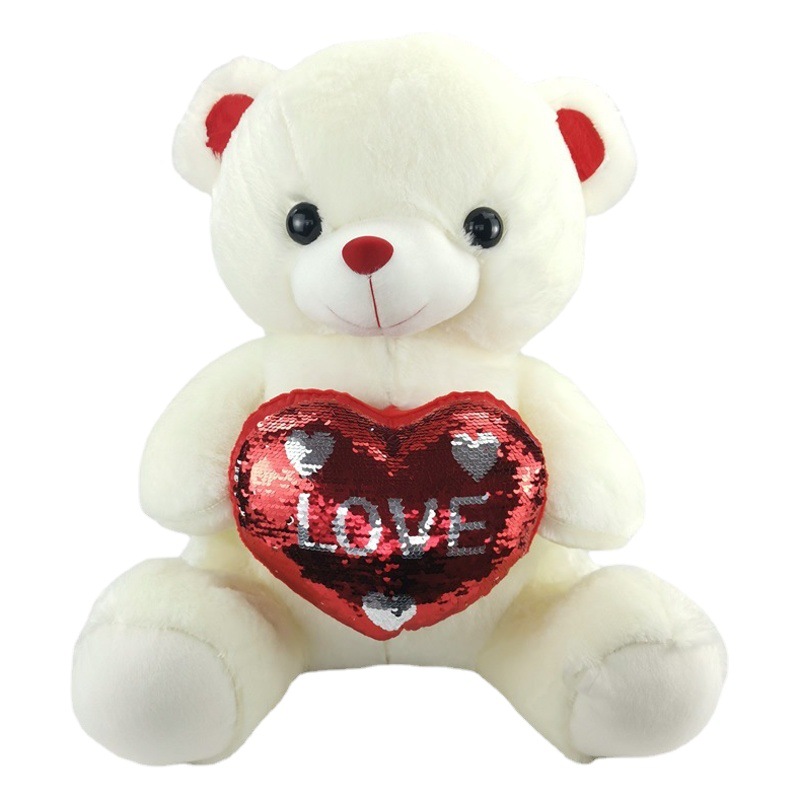 Oso de Peluche Luminoso con Lentejuelas de Felpa Multifuncional