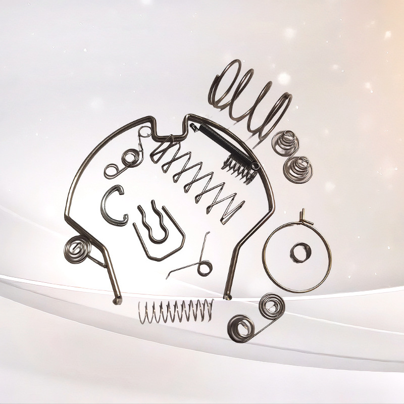 304不锈钢折角折弯线成型弹簧琴钢线拉簧65MN压缩压簧高弹力