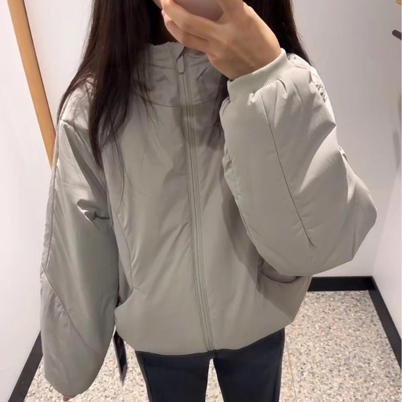 lu家棉服跑步健身连帽棉衣轻量化防风夹克宽松保暖显瘦lulu外套女|undefined